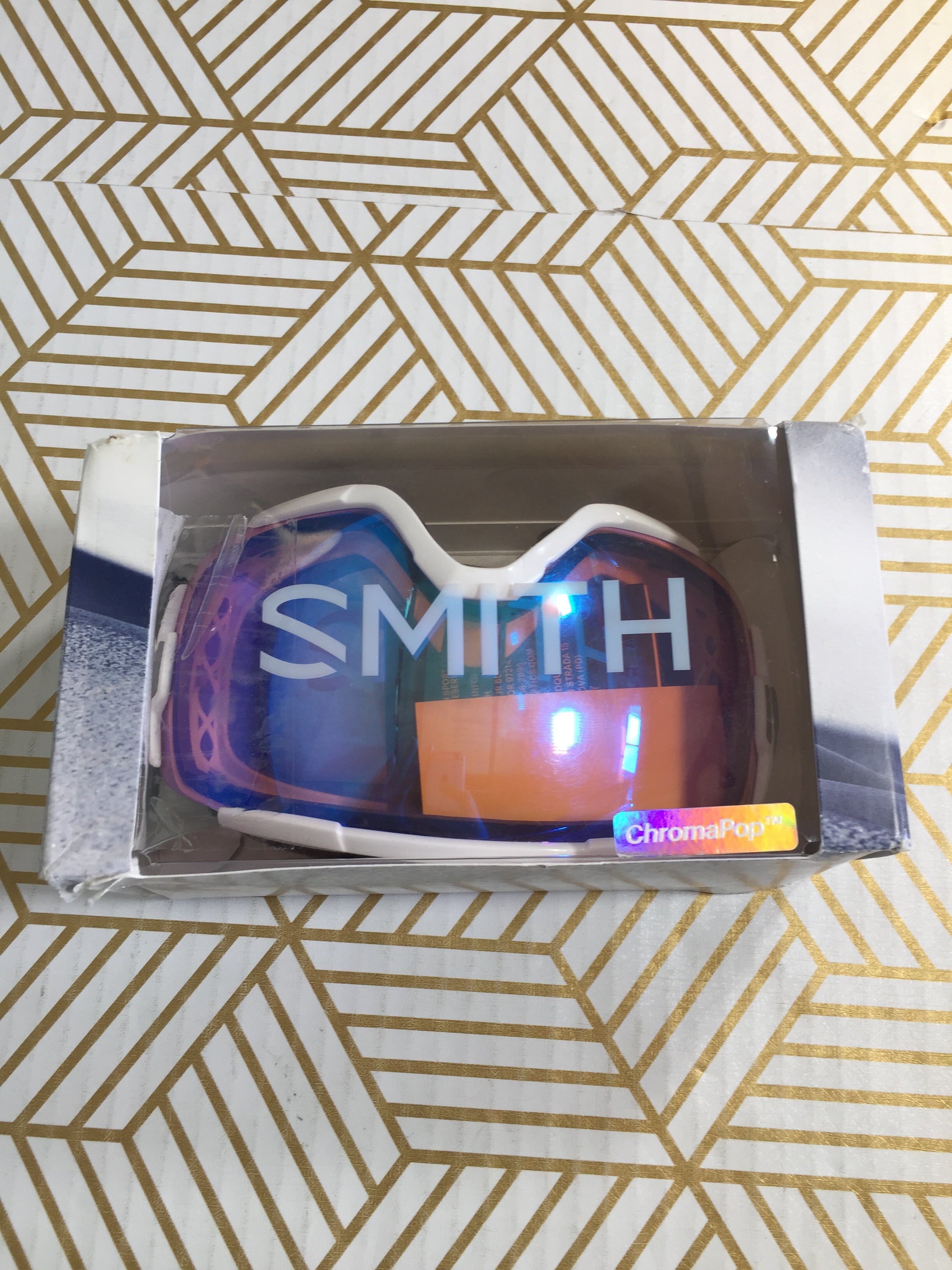 Smith Optics 2019 Vice Snow Goggles - Vaper White/Chromapop Storm Rose Flash (7746670035182)